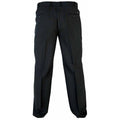 Black - Back - Duke Mens Kingsize Max D555 Adjustable Waist Pants