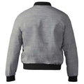 Gray - Back - Duke Mens Lou Lined Kingsize Bomber Jacket