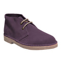 Bordeaux - Front - Roamers Mens Real Suede Unlined Desert Boots