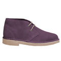 Bordeaux - Back - Roamers Mens Real Suede Unlined Desert Boots
