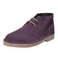 Bordeaux - Side - Roamers Mens Real Suede Unlined Desert Boots
