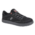 Black - Front - Grafters Mens Skate Type Toe Cap Safety Sneakers
