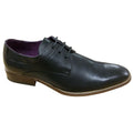 Black - Front - Goor Mens 3 Eye Gibson Brogue