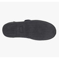 Navy Velour - Side - Sleepers Mens Carl Touch Fasten Slipper