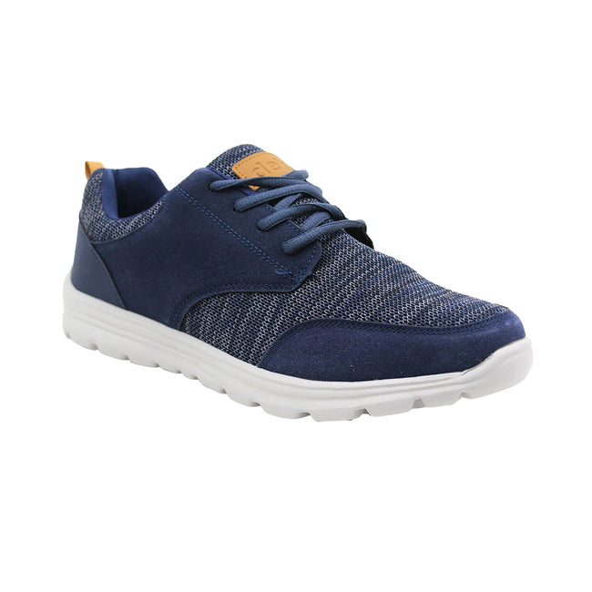 Navy - Front - Dek Mens Memory Foam Sneakers