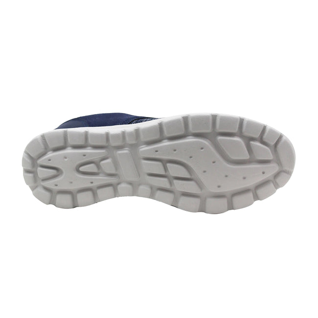 Navy - Close up - Dek Mens Memory Foam Sneakers