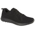 Black - Front - Dek Unisex Adults Freeway Memory Foam Sneaker