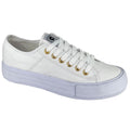 White - Front - Rdek Womens-Ladies Canvas Sneakers