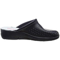 Black - Close up - Rdek Womens-Ladies Leather Clogs