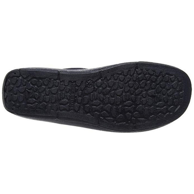 Blue - Back - Rdek Womens-Ladies Leather Clogs