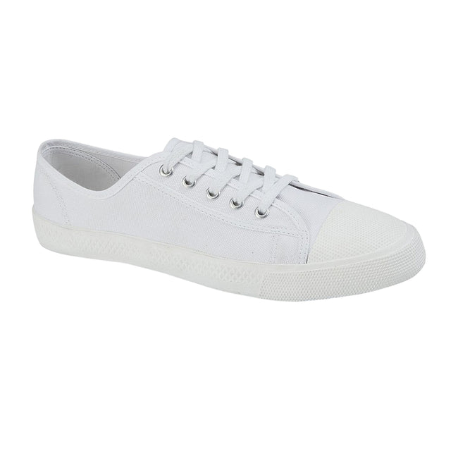 White - Front - Dek Mens Latha Sneakers