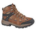Brown-Tan - Front - Johnscliffe Mens Andes Hiking Boots