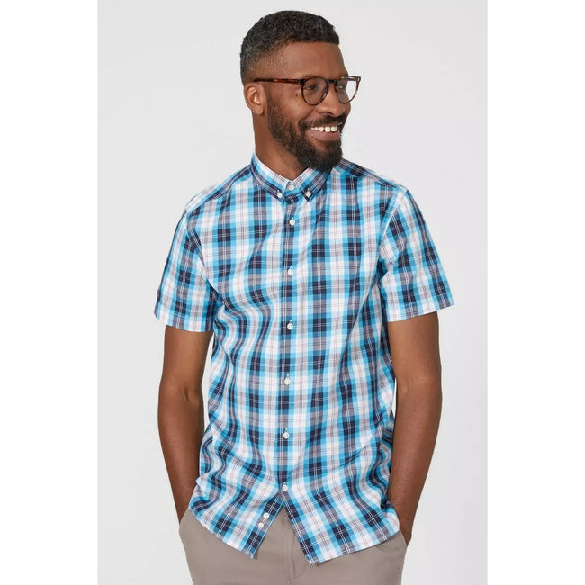 Blue - Lifestyle - Maine Mens Checked Shirt