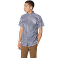 Burgundy - Front - Maine Mens Checked Shirt