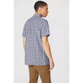 Burgundy - Back - Maine Mens Checked Shirt