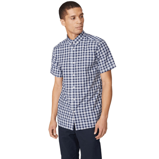 Gold - Front - Maine Mens Checked Shirt