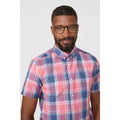 Pink - Side - Maine Mens Checked Shirt