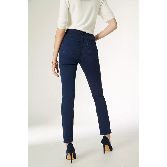 Blue - Back - Principles Womens-Ladies Stretch Slim Jeans