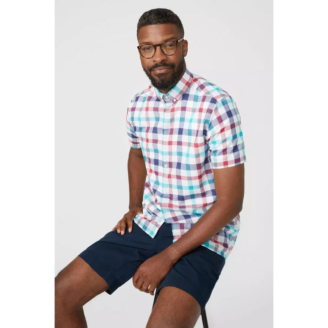 Navy - Lifestyle - Maine Mens Checked Shirt