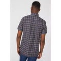 Green - Back - Maine Mens Checked Textured Shirt