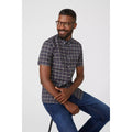 Green - Pack Shot - Maine Mens Checked Textured Shirt