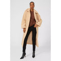 Chocolate - Pack Shot - Principles Womens-Ladies Knotted Flutter Top