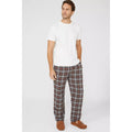 Brown - Lifestyle - Debenhams Mens Brushed Twill Checked Lounge Pants