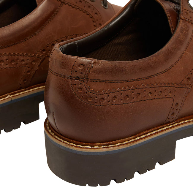 Tan - Back - Debenhams Mens Harris Leather Brogues
