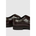 Burgundy - Back - Debenhams Mens Harris Leather Brogues