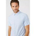 Blue - Side - Maine Mens Checked T-Shirt