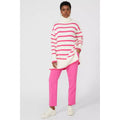 Fuchsia - Pack Shot - Principles Womens-Ladies Knitted Wool Roll Neck Sweater