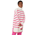 Fuchsia - Front - Principles Womens-Ladies Knitted Wool Roll Neck Sweater