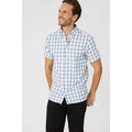 Mid Blue - Side - Maine Mens Classic Checked Shirt