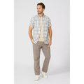 Navy - Pack Shot - Maine Mens Classic Checked Shirt