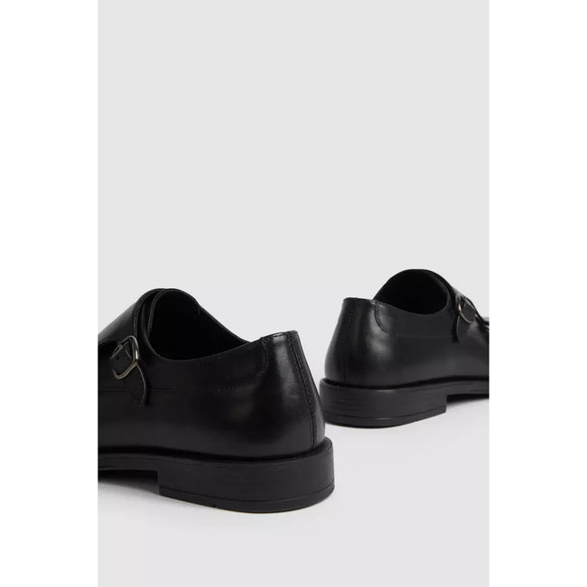 Black - Side - Debenhams Mens Preston Leather Shoes