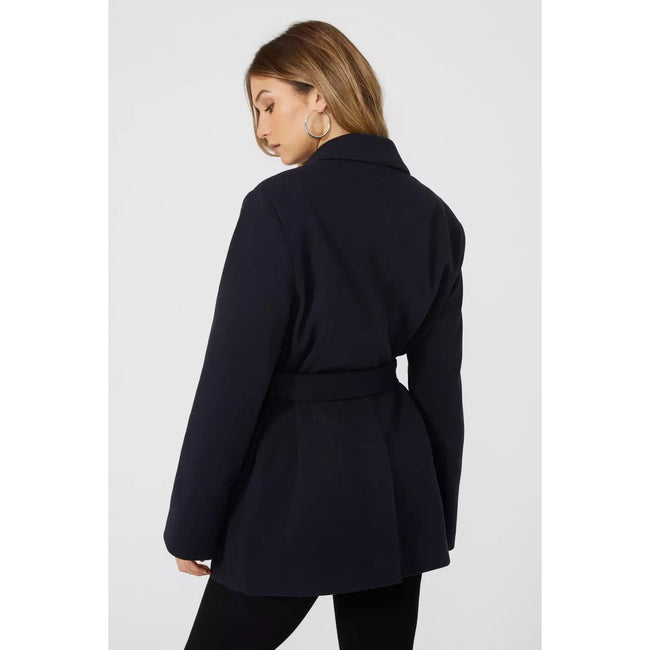 Navy - Back - Principles Womens-Ladies Belted Blazer