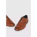 Tan - Back - Robinson Mens Wingtip Leather Brogues