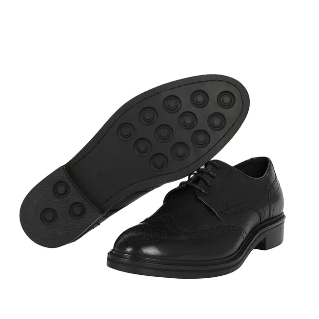 Black - Back - Debenhams Mens Miller Leather Brogues