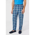 Bright Blue - Lifestyle - Debenhams Mens Checked Brushed Pajama Set