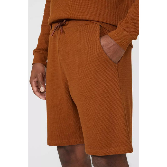 Camel - Side - Debenhams Mens Waffle Sweat Shorts
