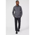 Dark Grey - Lifestyle - Maine Mens Gingham Long-Sleeved Shirt