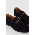 Black - Back - RedTape Mens Farrel Suede Loafers