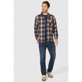 Oatmeal - Lifestyle - Mantaray Mens Checked Overshirt