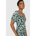 Green - Side - Principles Womens-Ladies Printed Midi Dress