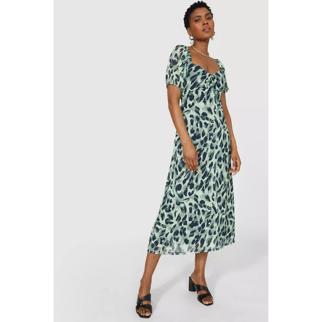 Green - Lifestyle - Principles Womens-Ladies Printed Midi Dress