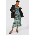 Green - Pack Shot - Principles Womens-Ladies Printed Midi Dress
