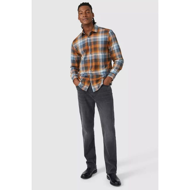Dark Grey - Lifestyle - Mantaray Mens Washed Straight Jeans