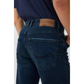 Blue - Side - Mantaray Mens Straight Jeans