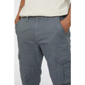 Dark Grey - Side - Mantaray Mens Plain Cargo Pants