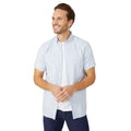 Blue - Front - Maine Mens Multi Graph Checked Shirt